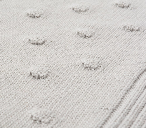 Natural Merino blanket DOTS 75x100 cm