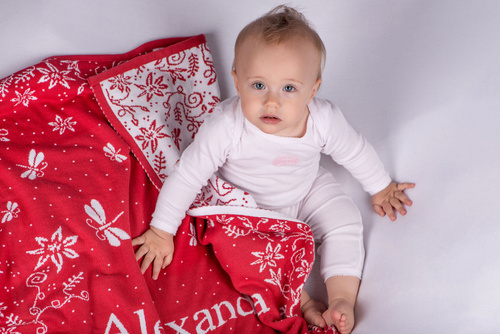 Organic cotton MY BLANKET with zodiac. AQUARIUS  20.01-19.02  75 x 100 cm