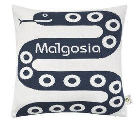 Organic cotton pillowcase with a name SNAKE 40 x 40 cm