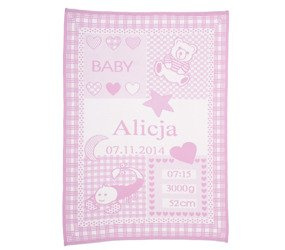 Organic cotton MY BLANKET with zodiac Scorpio 23.10-21.11 75 x 100 cm