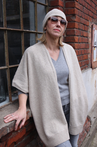 A merino wool poncho