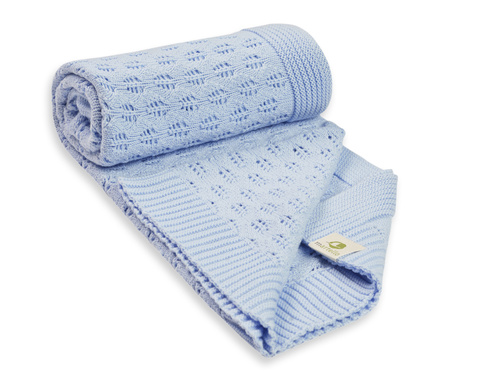 Organic cotton LEAVES blanket 75x100 cm