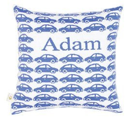 Little cars. Pillowcase with a name 40 x 40 cm