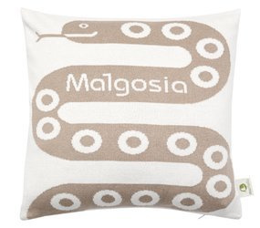 Organic cotton pillowcase with a name SNAKE 40 x 40 cm
