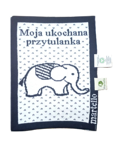 PRZYTULANKA z bawełny organicznej  22 x 29 cm