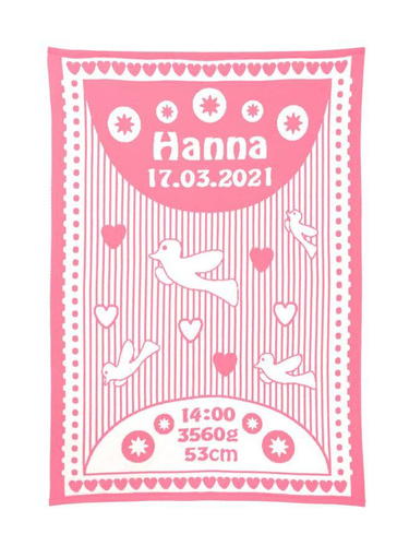 MÓJ KOCYK PTASZKI z bawełny organicznej 75 x 100 cm