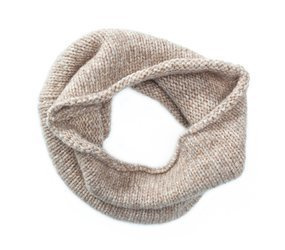 Komin naturalna Alpaka z wełną Merino oraz bawełną 24x29