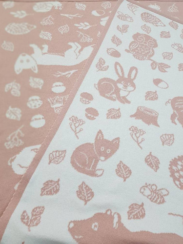 Blanket with a name FOREST ANIMALS 90x130 cm