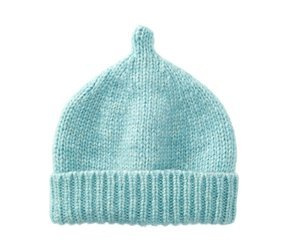 Children's natural alpaca, merino wool and cotton hat