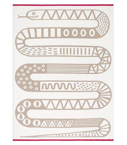 Kocyk WĄŻ  z bawełny organicznej, 100 x 130 cm.