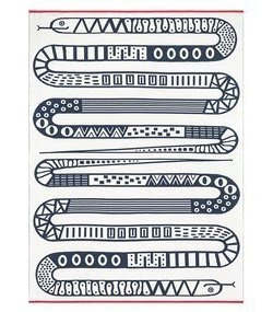 SNAKE plaid made of organic cotton, 140 x 190 cm.
