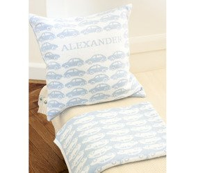 Little cars. Pillowcase with a name 40 x 40 cm