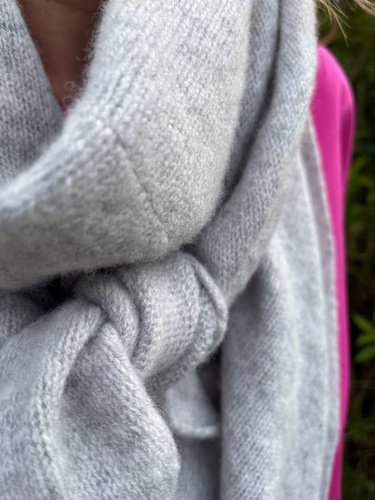 A Merino wool triangle scarf