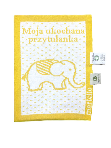 PRZYTULANKA z bawełny organicznej  22 x 29 cm