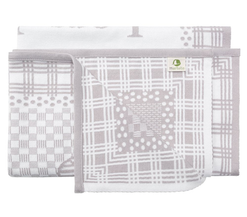Organic cotton MY BLANKET  A WHALE 75 x 100 cm