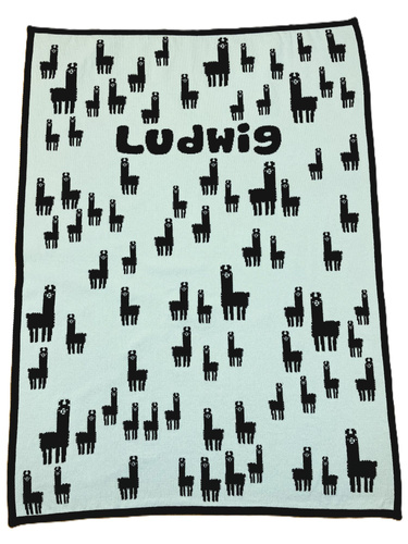 ALPACAS with a name organic cotton blanket 75 x 100 cm