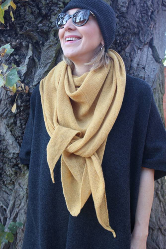 A merino wool poncho