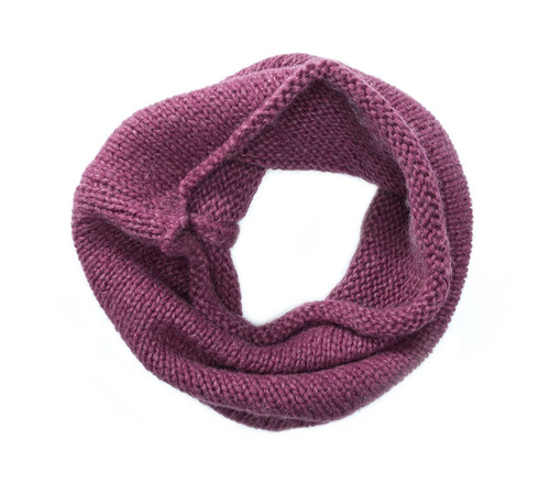 Womens Merino wool and silk loop scarf - OUTLET