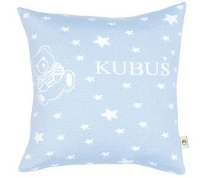 Organic cotton LITTLE STARS AND A TEDDY pillowcase with a name 40 x 40 cm
