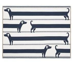 Organic cotton blanket with Dachshund 100 x 130 cm