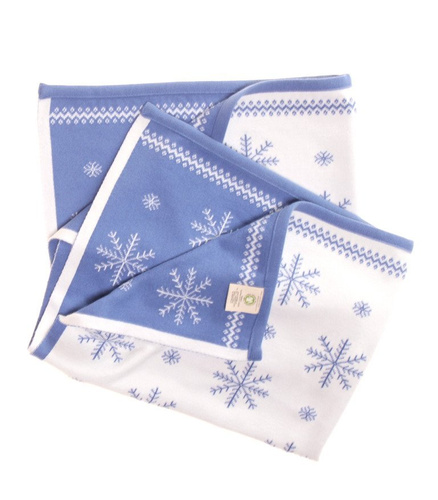 Organic cotton NORWEGIAN STARS blanket with a name. 90 x 130 cm
