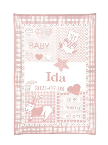 Organic cotton MY BLANKET with zodiac CAPRICORN 22.12-19.01  75 x 100 cm