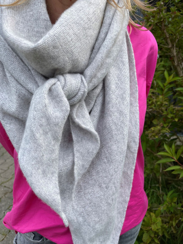 A Merino wool triangle scarf