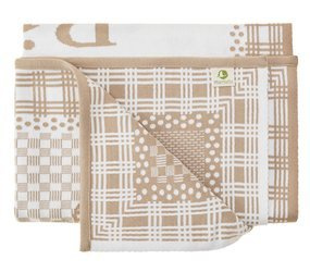 Organic cotton MY Blanket with an ELEPHANT AND A LION 75 x 100 cm