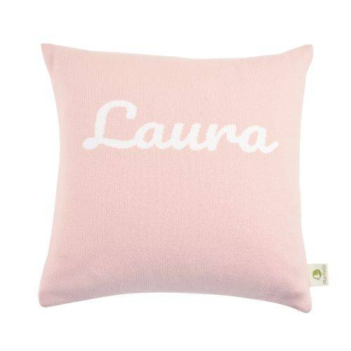 Organic cotton pillowcase with a name  for KIDS 40 x 40 cm