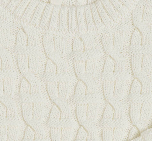Organic cotton CABLE pullover for kids - OUTLET