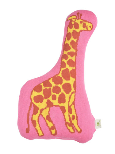 Organic cotton Cuddly Pets,  GIRAFFE , 33x 44 cm