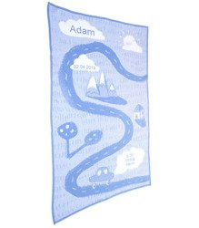 Organic cotton MY BLANKET  ON THE ROAD 90x130 cm