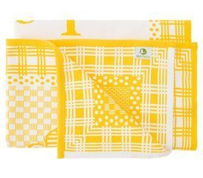 Organic cotton MY BLANKET with A CAR AND AN AIRPLANE 75 x 100 cm