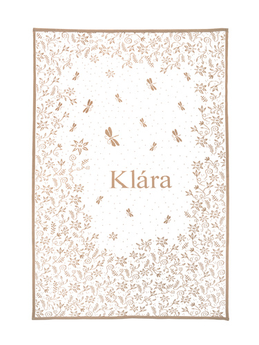 Organic cotton MY BLANKET with zodiac. AQUARIUS  20.01-19.02  75 x 100 cm