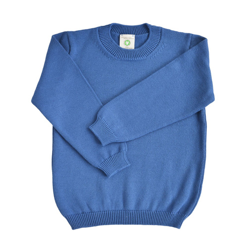 Organic cotton plain pullover 100% - OUTLET