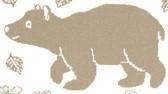 FOREST ANIMALS 90x130 cm beige blanket