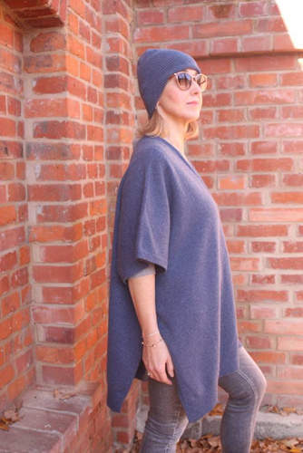 A merino wool poncho