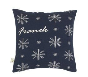 Organic cotton  pillowcase with a name NORWEGIAN STARS 40 x 40 cm