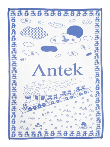 MÓJ KOCYK POCIĄG Kocyk z imieniem 75 x 100 cm