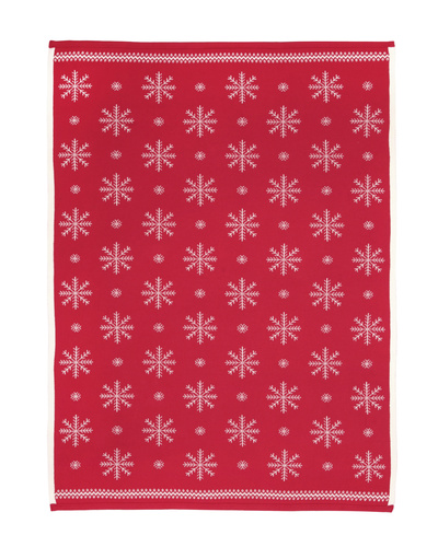 Kocyk ŚWIĄTECZNY z bawełny organicznej 75 x 100 cm