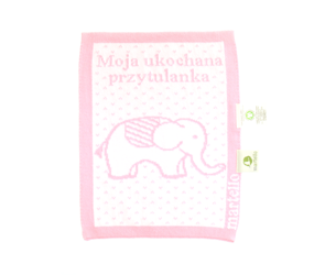 PRZYTULANKA z bawełny organicznej  22 x 29 cm