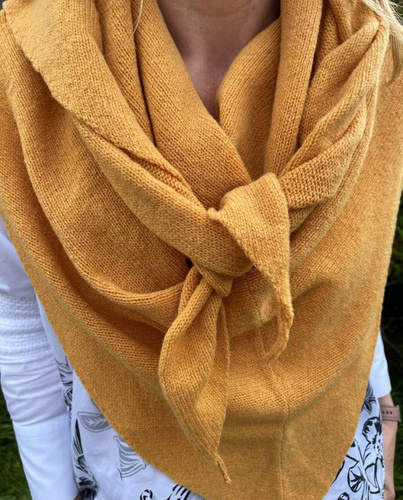 A Merino wool triangle scarf