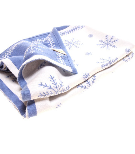 Organic cotton NORWEGIAN STARS blanket with a name. 90 x 130 cm
