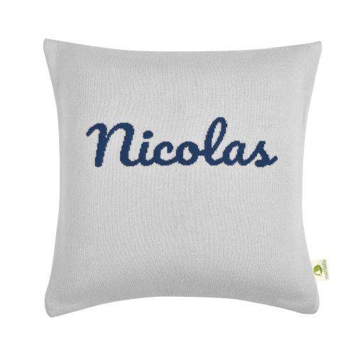 Organic cotton pillowcase with a name  for KIDS 40 x 40 cm