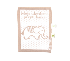 PRZYTULANKA z bawełny organicznej  22 x 29 cm