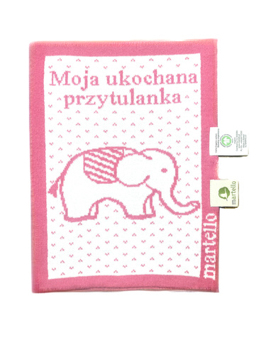 PRZYTULANKA z bawełny organicznej  22 x 29 cm