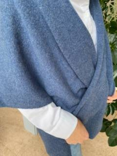 A merino wool poncho