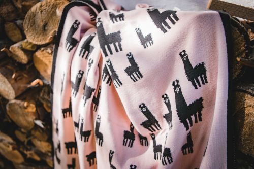 ALPACAS organic cotton blanket 75 x 100 cm