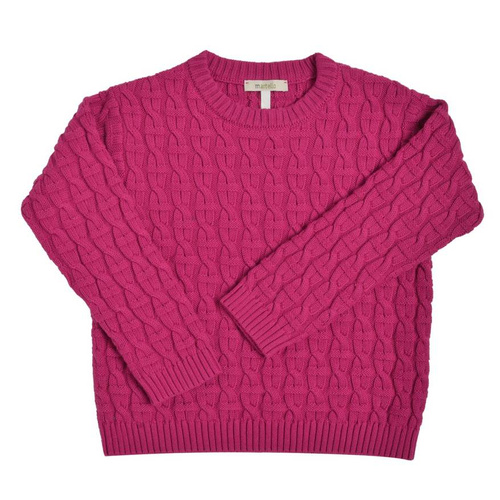 Organic cotton CABLE pullover for kids